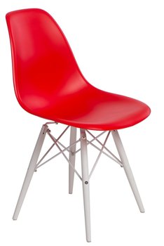 Krzesło D2 DESIGN P016W, czerwone, 80x45x54 cm - D2.DESIGN