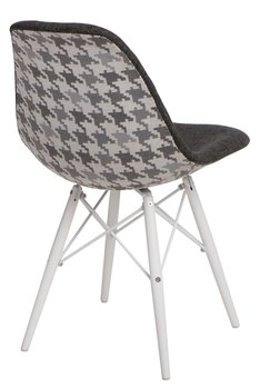 Krzesło D2 DESIGN P016W, szaro-czarne, 80x45x54 cm - D2.DESIGN