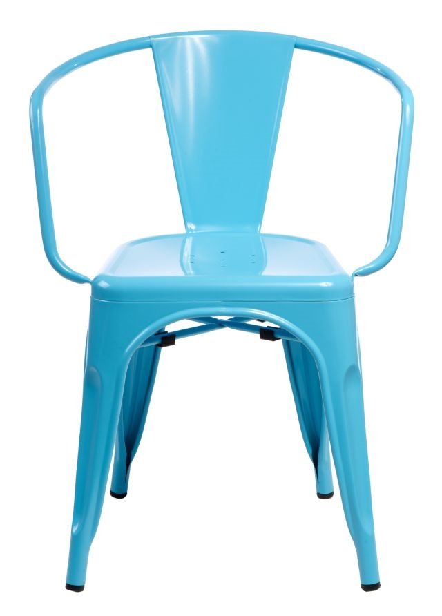 Zdjęcia - Krzesło D2 Design   Paris Arms, niebieskie, 52x54x73 cm 