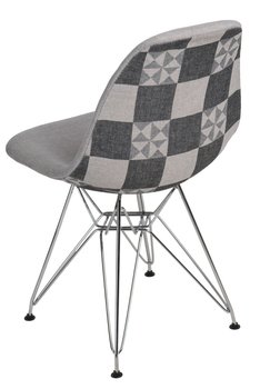 Krzesło D2 DESIGN Pattern, szare, 80x45x39 cm - D2.DESIGN