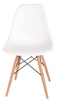 Krzesło D2 DESIGN PC016W PP, białe, 46x40x81 cm - D2.DESIGN