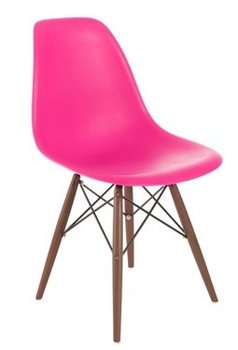 Krzesło D2 DESIGN PO16W PP DARK, różowe, 80x45x54 cm - D2.DESIGN