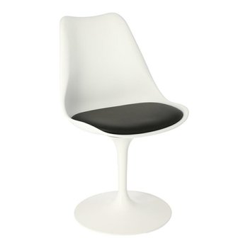Krzesło D2 DESIGN Tulip Basic, białe, 81x47x50 cm - D2.DESIGN