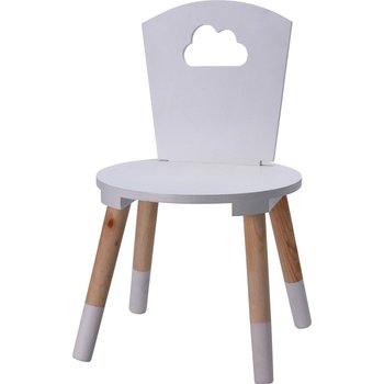 Krzesło dla dzieci HOME STYLING COLLECTION,  białe, 30x30x53 cm - Home Styling Collection