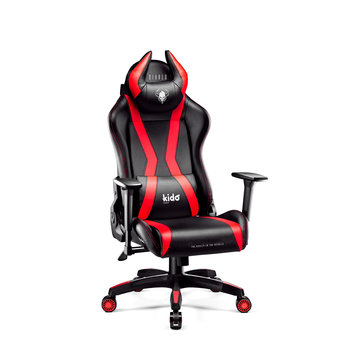 Krzesło do biurka dla dziecka Kido By Diablo X-Horn 2.0: czarno-czerwony - Diablo Chairs