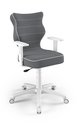 Krzesło do biurka, Entelo, Duo Jasmine 33, kolor szaro-biały, rozmiar 5 - ENTELO