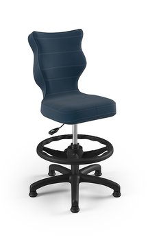 Krzesło do biurka z podnóżkiem, Entelo, Petit Velvet 24, rozmiar 4, (wzrost 133-159 cm) - ENTELO