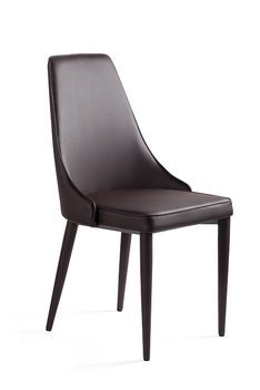 Krzesło do jadalni, salonu, setina, kolor brązowy - Unique