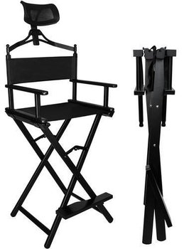 Krzesło do Makijażu Make-Up Aluminiowe + Zagłówek BEAUTYLUSHH - Invicta Interior