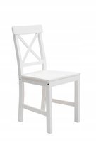 Krzesło drewniane do jadalni salonu kuchenne białe sosnowe solidne stabilne