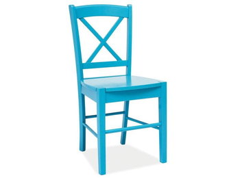 Krzesło Drewniane Do Kuchni Cd-56 Niebieskie - Signal