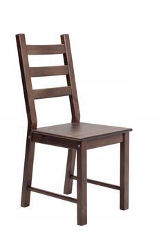 Krzesło Drewniane do salonu jadalni kuchenne brązowe solidne sosnowe - inna (Inny)