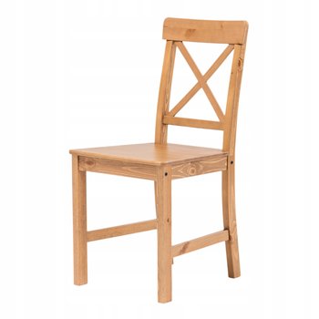 Krzesło drewniane kuchenne do jadalni salonu sosnowe solidne stabilne - inna (Inny)