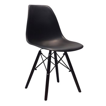 Krzesło DSW Milano czarne, nogi wenge - BMDesign