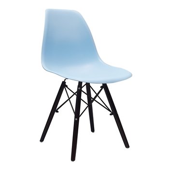 Krzesło DSW Milano jasno niebieskie, nogi czarne - BMDesign