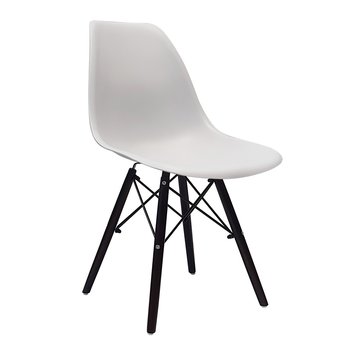 Krzesło DSW Milano szare, nogi czarne - BMDesign