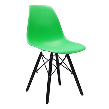 Krzesło DSW Milano zielone, nogi wenge - BMDesign