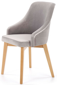 Krzesło ELIOR Altex 2X, szare, 56x57x86 cm - Elior
