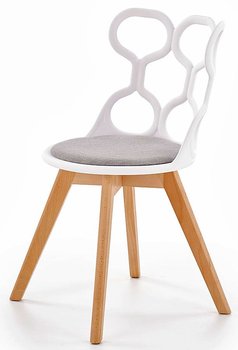 Krzesło ELIOR Carter, białe, 50x43x80 cm - Elior