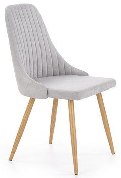 Krzesło ELIOR Isent, popielate, 56x49x85 cm - Elior
