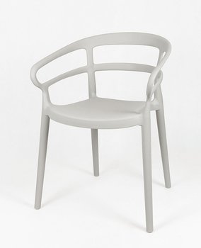 Krzesło ELIOR Lesti, jasnoszare, 43x56x76 cm - Elior