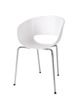 Krzesło ELIOR Malto, białe, 50x42x85 cm - Elior
