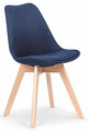 Krzesło ELIOR Nives, granatowe, 54x48x83 cm - Elior