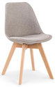 Krzesło ELIOR Nives, popielate, 54x48x83 cm - Elior