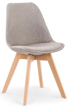 Krzesło ELIOR Nives, popielate, 54x48x83 cm - Elior