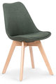 Krzesło ELIOR Nives, zielone, 54x48x83 cm, 4 szt. - Elior