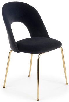 Krzesło ELIOR Pari, czarne, 88x59x54 cm - Elior