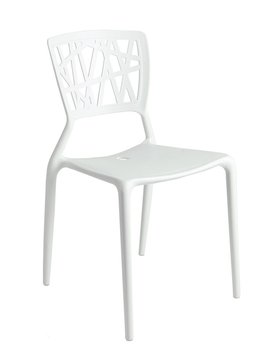 Krzesło ELIOR Timmi, białe, 41x42x84 cm - Elior