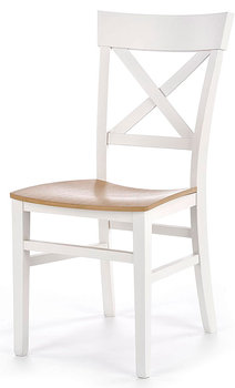 Krzesło ELIOR Toran, białe, 56x44x90 cm - Elior