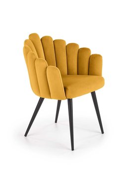 Krzesło Finger musztardowe velvet - Intesi