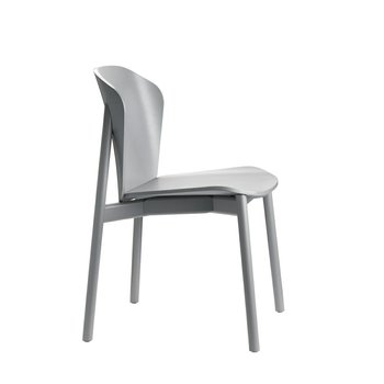 Krzesło Finn drewniane szary mat - SCAB Design