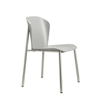 Krzesło Finn szary nikiel mat - SCAB Design