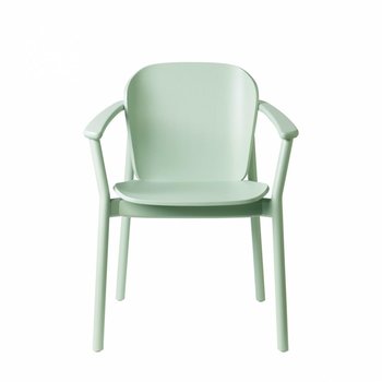 Krzesło Finn z podłokietnikami akwamaryn - SCAB Design