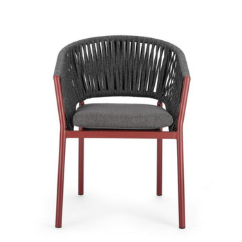 Krzesło Fiora Aluminium Czerwone Homms - homms