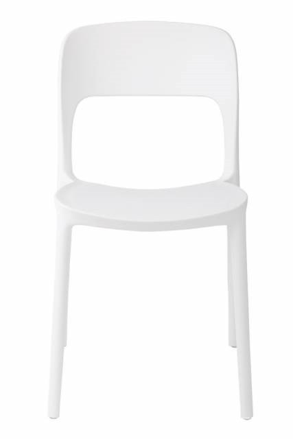 Krzesło Flexi, białe, 84x38,5x43 cm