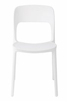 Krzesło Flexi, białe, 84x38,5x43 cm