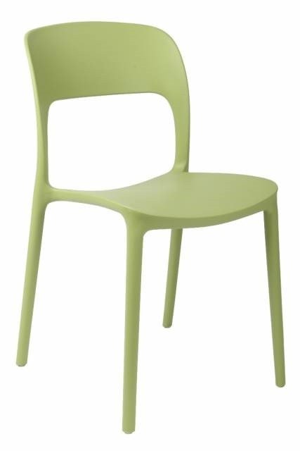 Krzesło Flexi, zielone, 84x38,5x43 cm