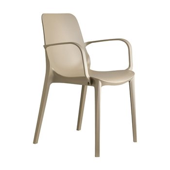 Krzesło Ginevra z podłokietnikami szare - SCAB Design