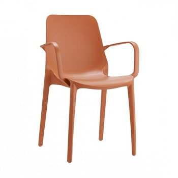 Krzesło Ginevra z podłokietnikami terrac otta - SCAB Design