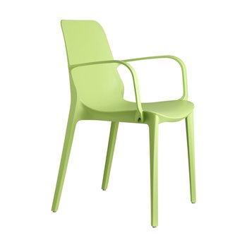 Krzesło Ginevra z podłokietnikami zielon e - SCAB Design