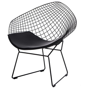 Krzesło HarryArm czarne poduszka czarna - D2.DESIGN
