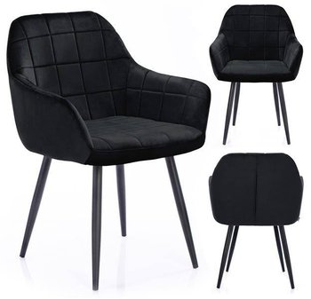 Krzesło HOMEDE Stillo, czarne, 42x55x85 cm - Homede