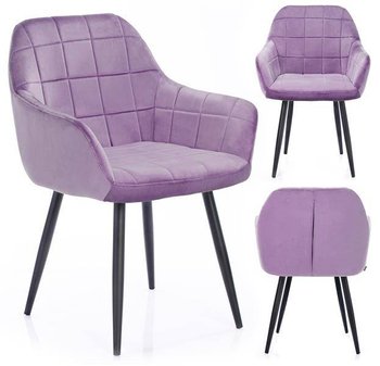 Krzesło HOMEDE Stillo, liliowe, 42x55x85 cm - Homede