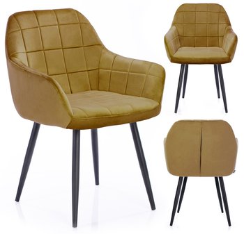 Krzesło HOMEDE Stillo, miodowe, 42x55x85 cm - Homede