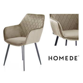 Krzesło HOMEDE Vialli, beżowe, 42x55x85 cm - Homede