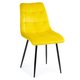 Krzesło HOWHOMELY, żółte, 86,5x48x61,5 cm - HowHomely